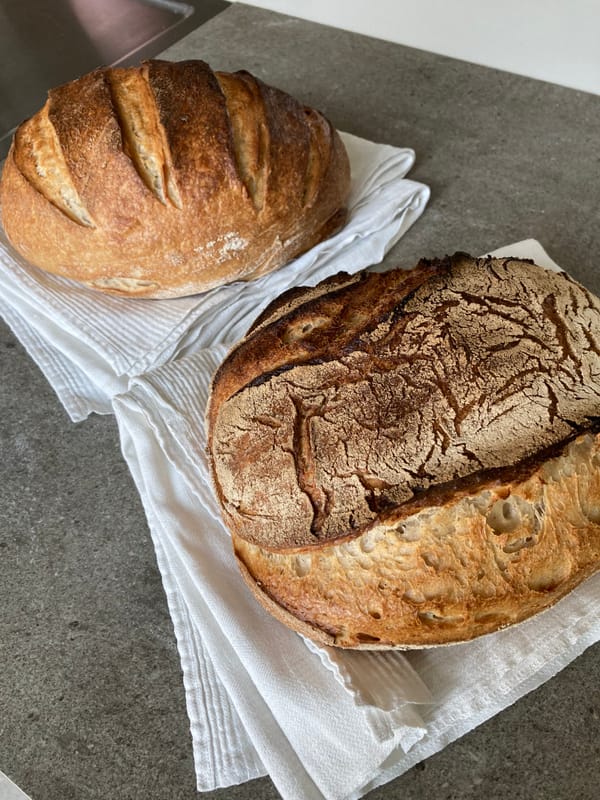 Ein Schnitt macht das Brot